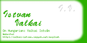istvan valkai business card